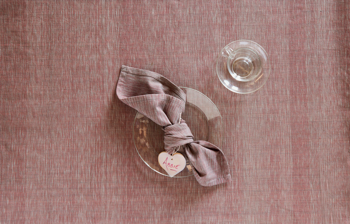 Organic Cotton Ikat Tablecloths | Handwoven | Timeless | Darjeeling