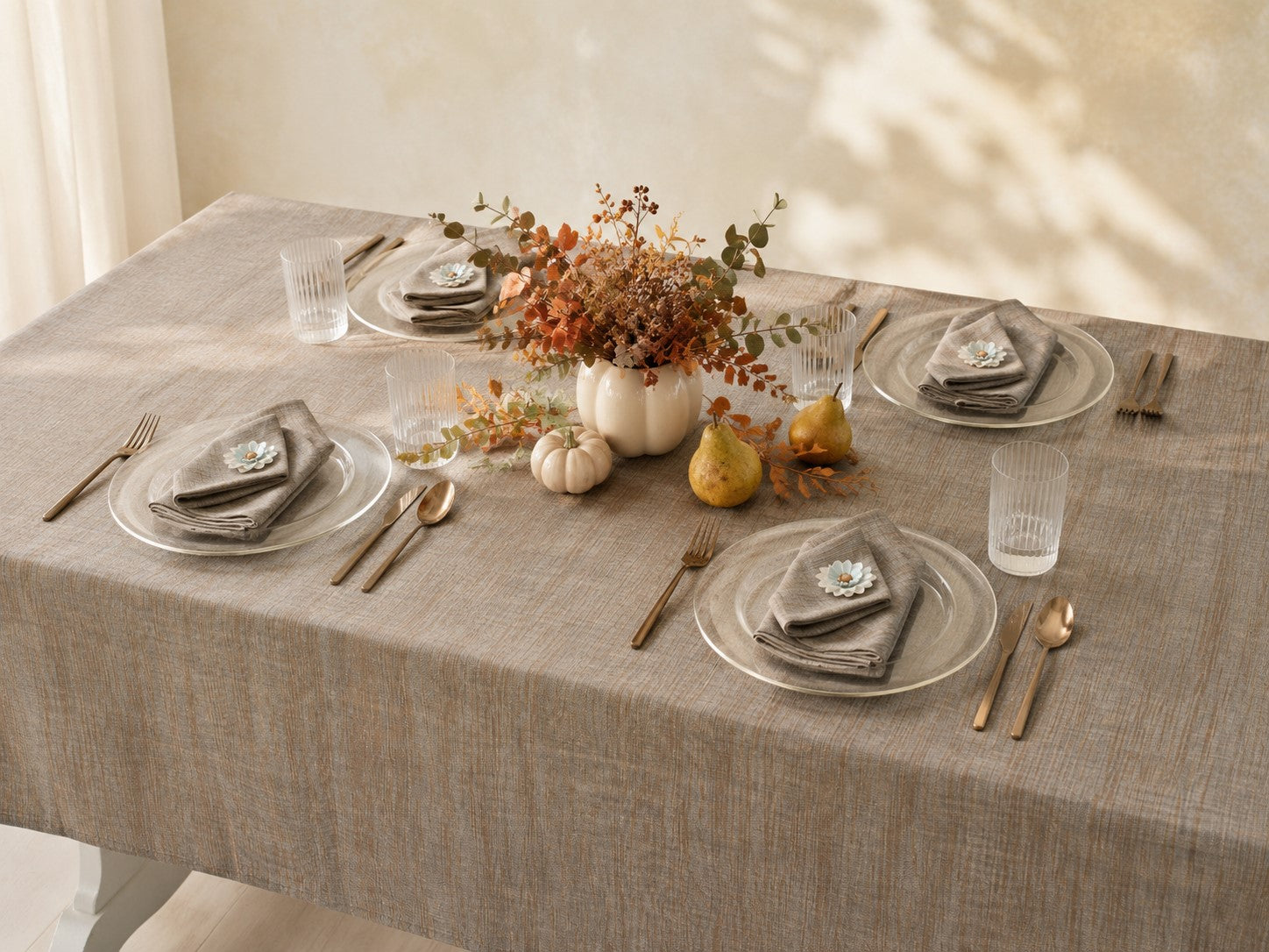 Organic Cotton Ikat Tablecloths | Handwoven | Timeless | Old Delhi