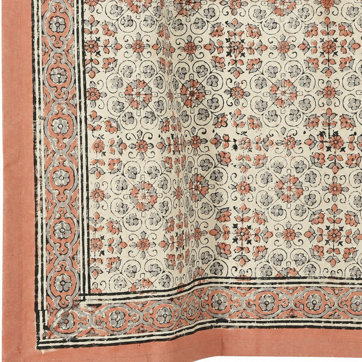 Cotton Kitchen Towel | Hand Block Printed | Lily  | Earth