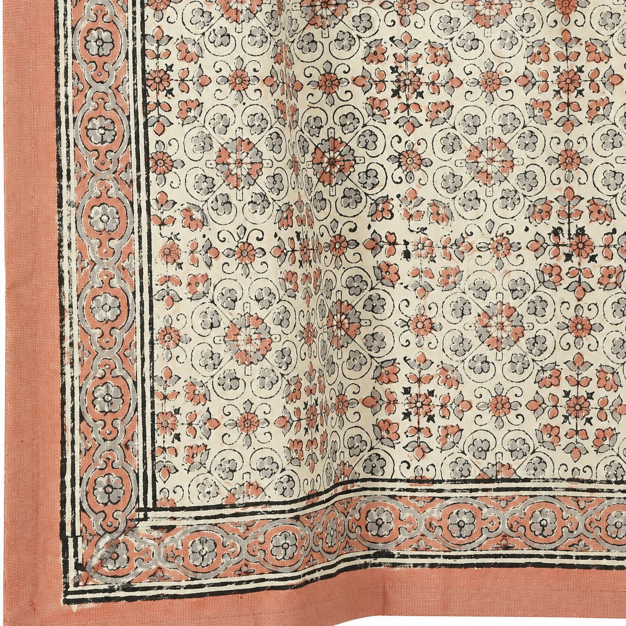Cotton Kitchen Towel | Hand Block Printed | Lily  | Earth