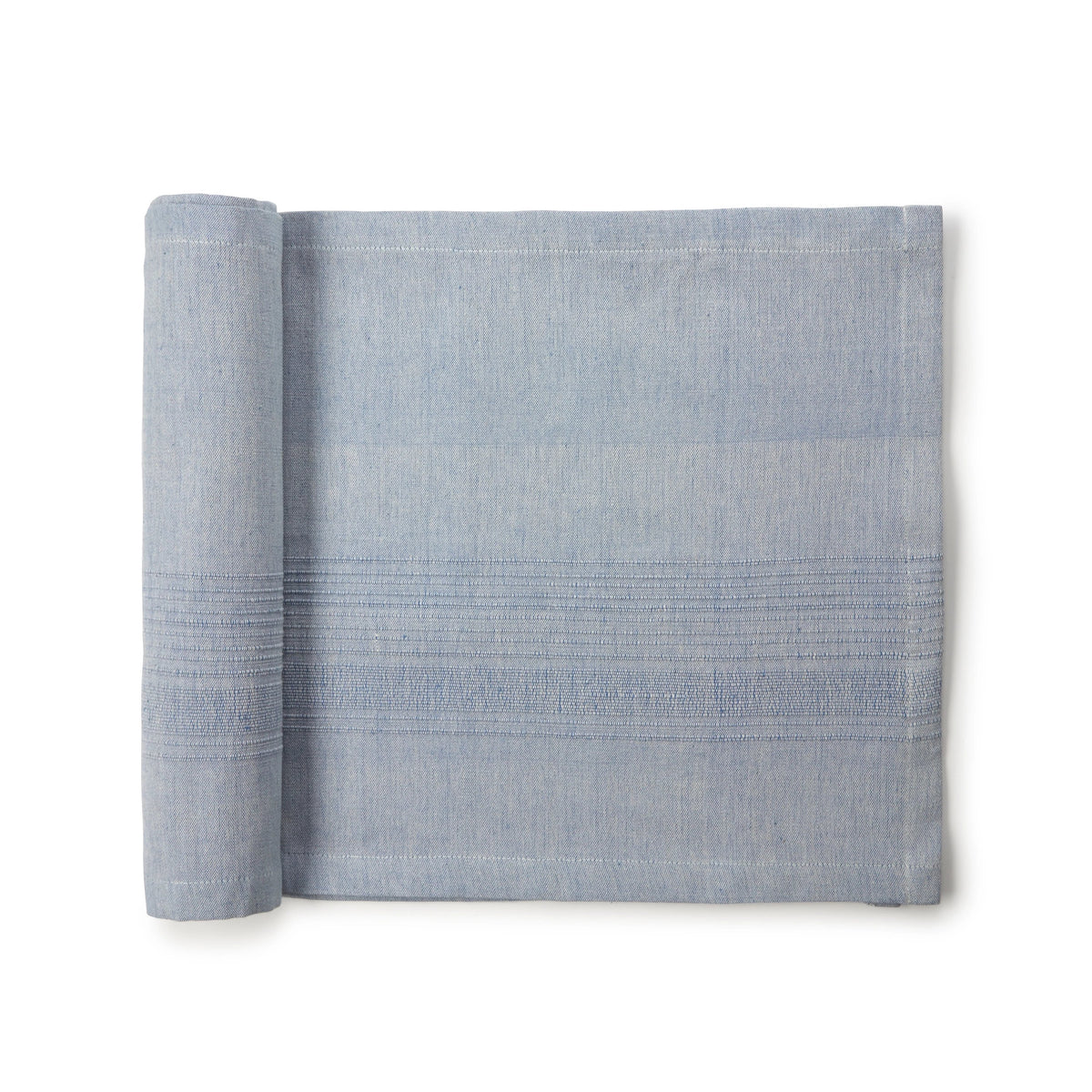 Handwoven Cotton Table Runner | Foundation | Juniper Berry