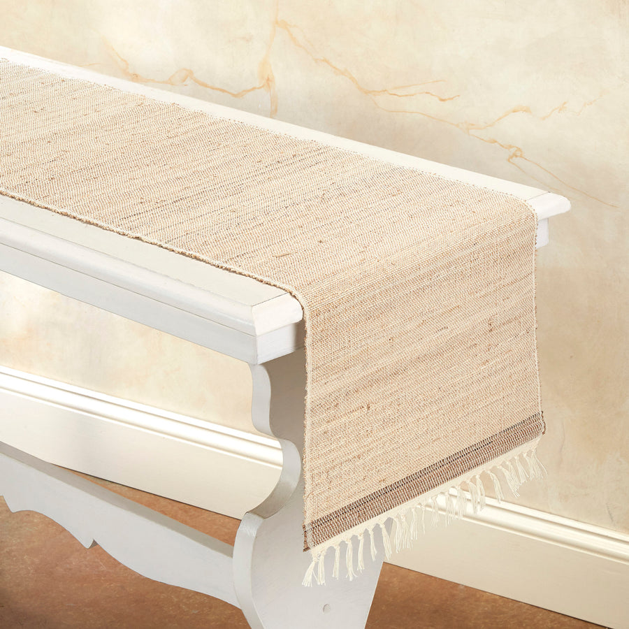 FRINGED BISCOTTI Runner