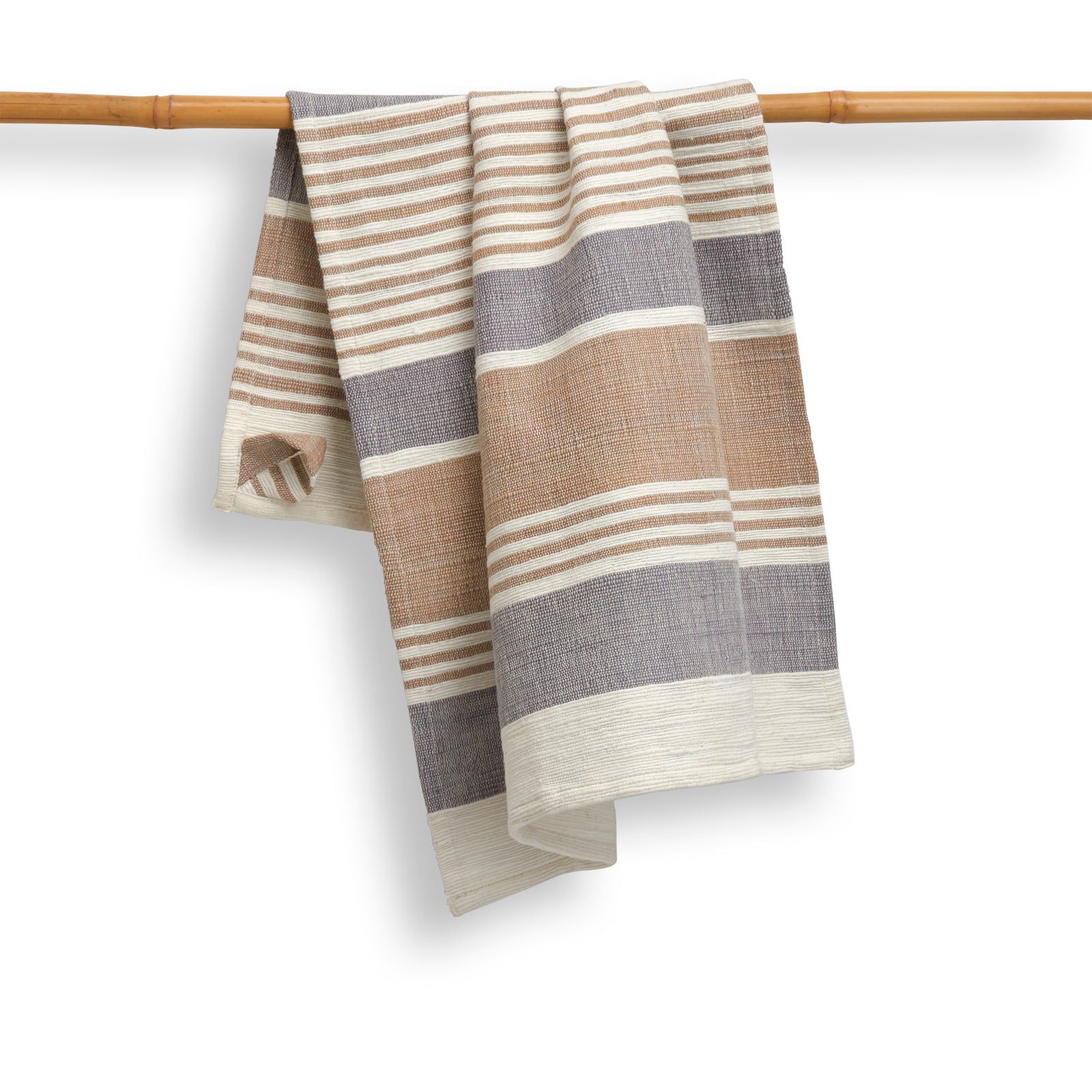 Kt Pebble Cotton Kitchen Towel | Handspun & Handwoven | Studio Stripe | Pebble ...