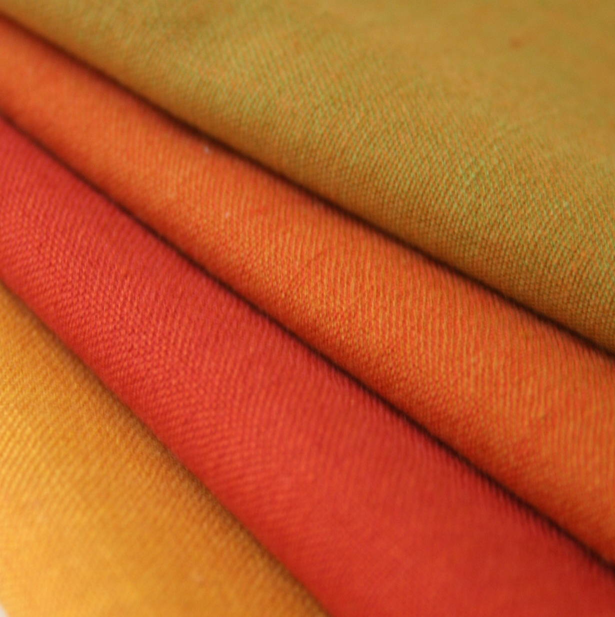 Handwoven Cotton Napkins, Set of 4 | 16" × 16" | Interplay | Harvest