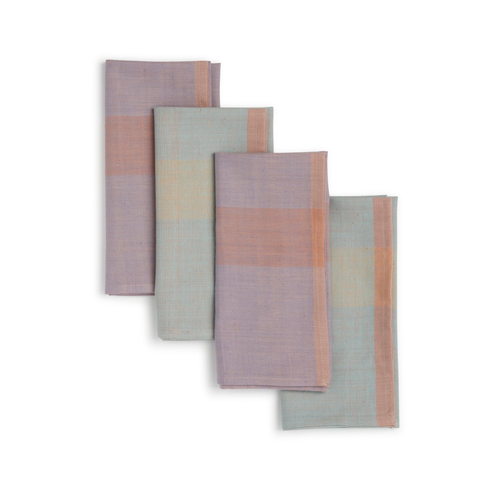 Handwoven Cotton Napkins, Set of 4 | 16" × 16" | Harmonic | Cupcake
