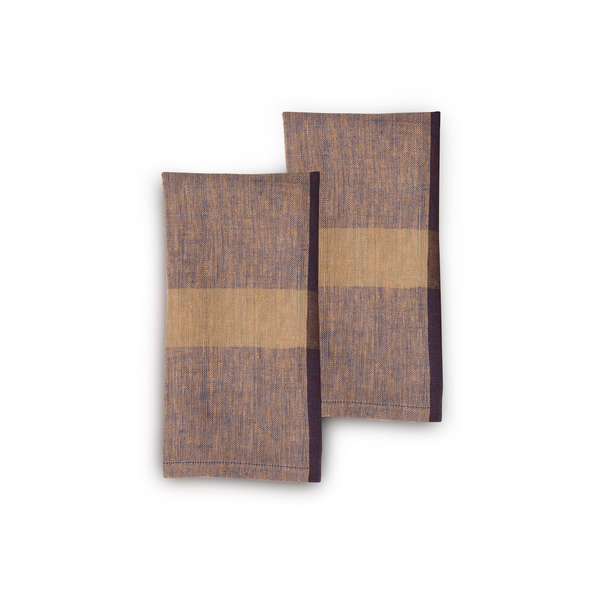 Handwoven Flax Linen Napkins, Set of 2 | 20" × 20" | Flaxline | Wild Rice