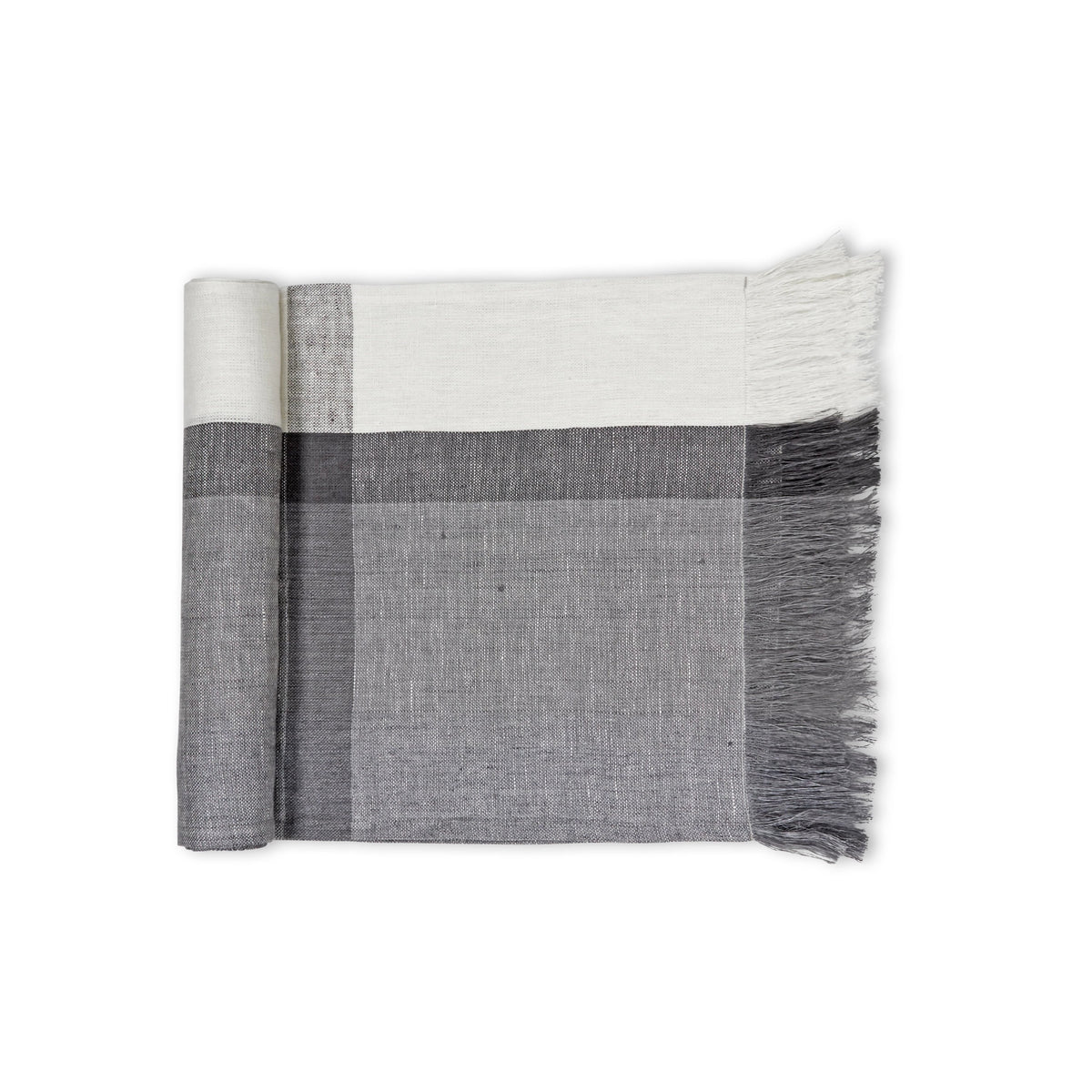Flax Linen Table Runners | Handwoven | Blue Corn