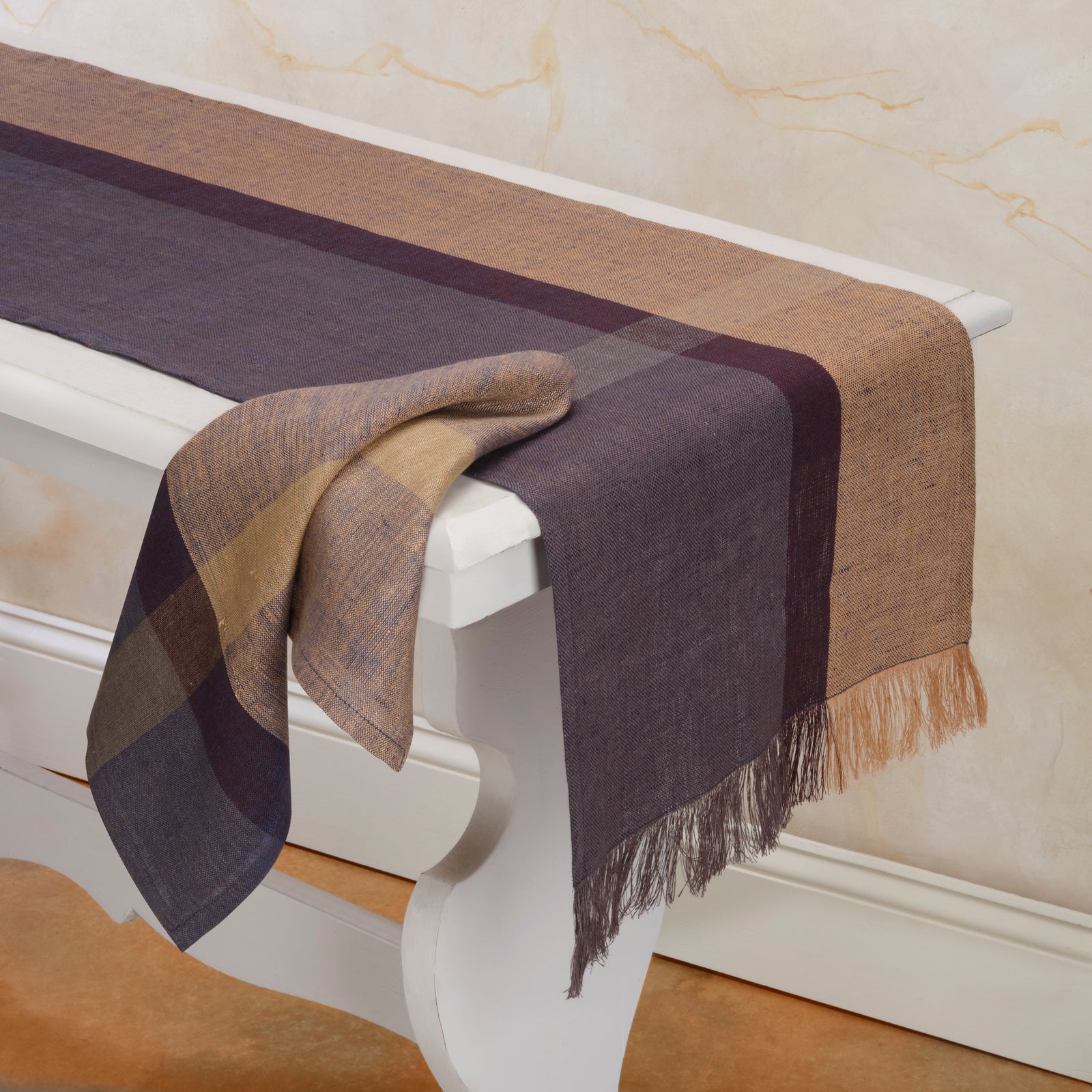 Flax Linen Table Runners | Handwoven | Wild Rice