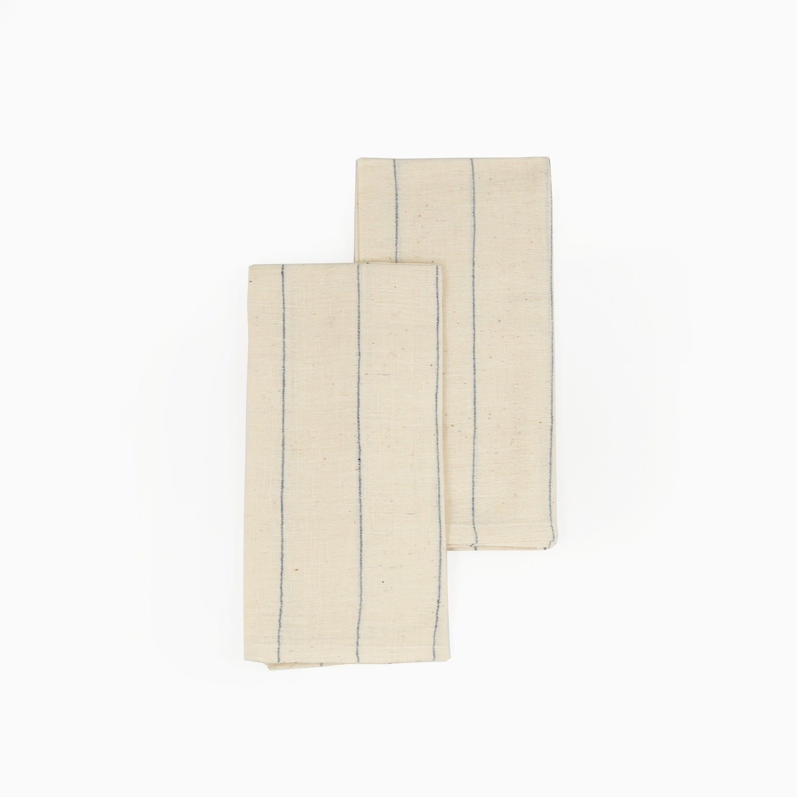 Handwoven Organic Cotton Napkins, Set of 2 | 20" × 20" | Believe Blue