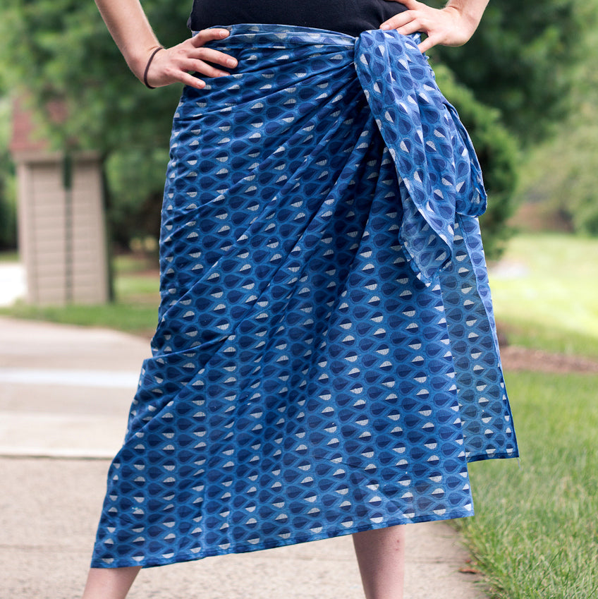 Hand Screen Printed Cotton Sarongs | Fair Trade Beach Wraps | Berry Punch