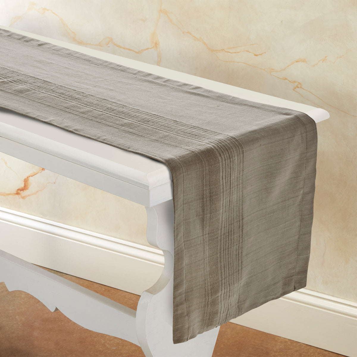 Handwoven Cotton Table Runner | Foundation | Cider