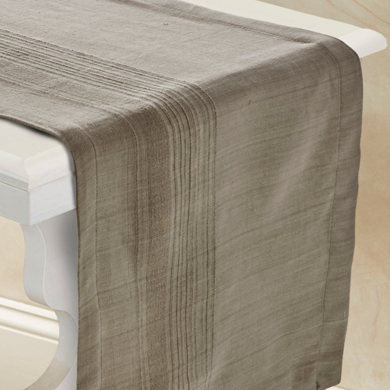 Handwoven Cotton Table Runner | Foundation | Cider