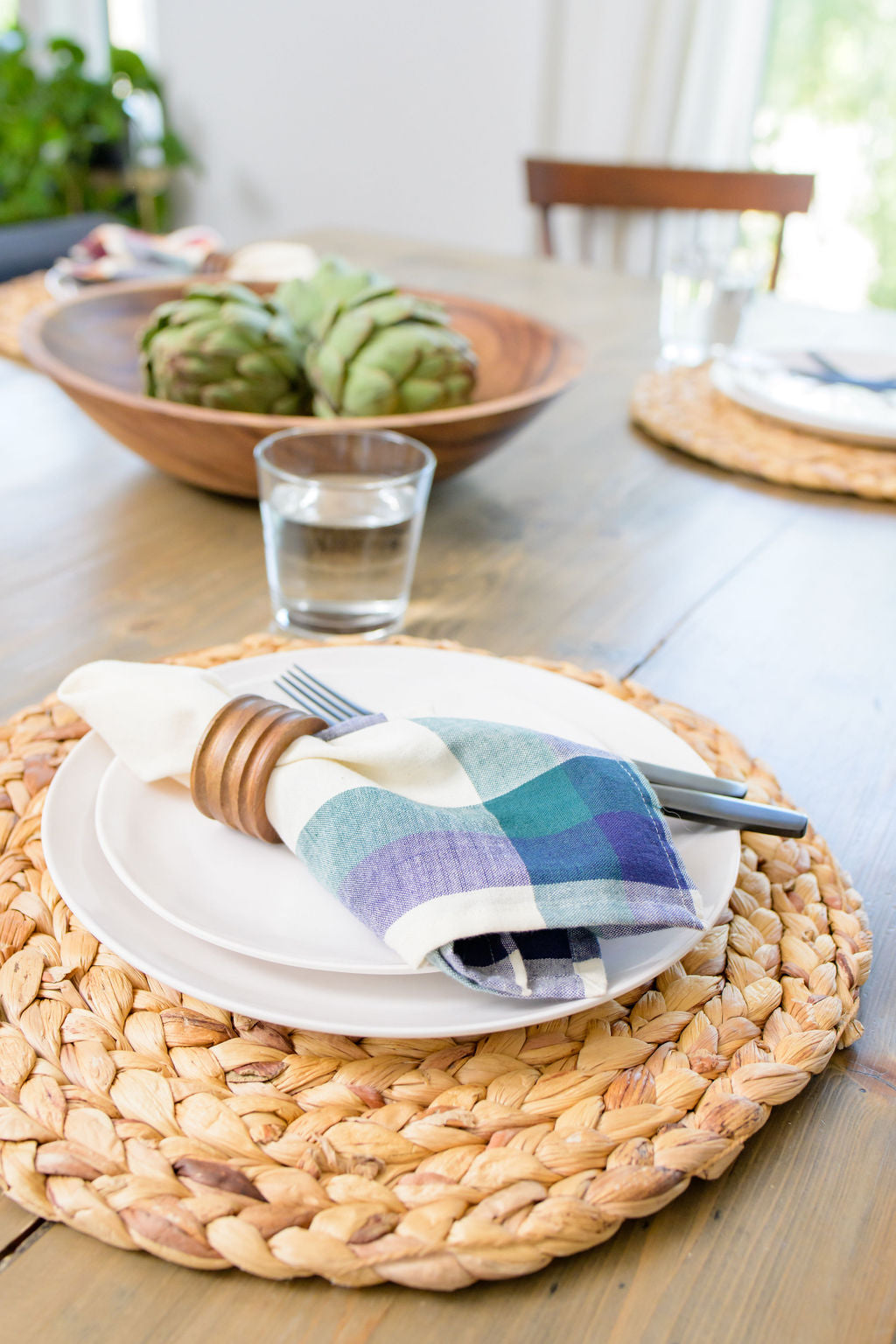 Handwoven Cotton Napkins, Set of 4 | 16" × 16" | Harmonic | Clove
