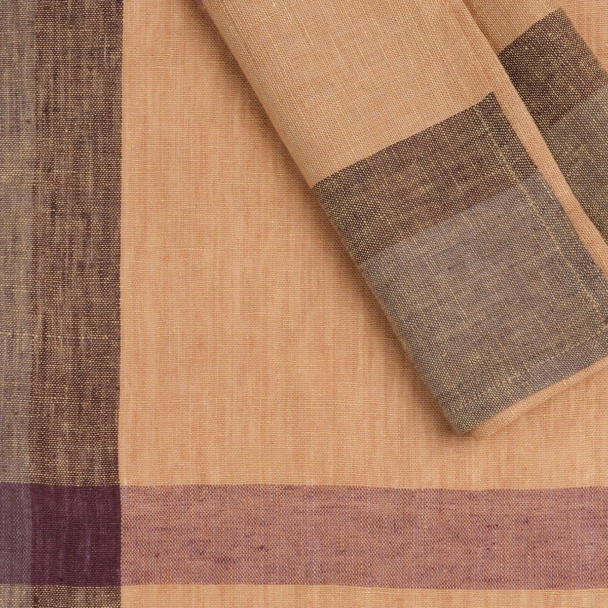 Handwoven Flax Linen Napkins, Set of 2 | 20" × 20" | Flaxline | Golden Raisin