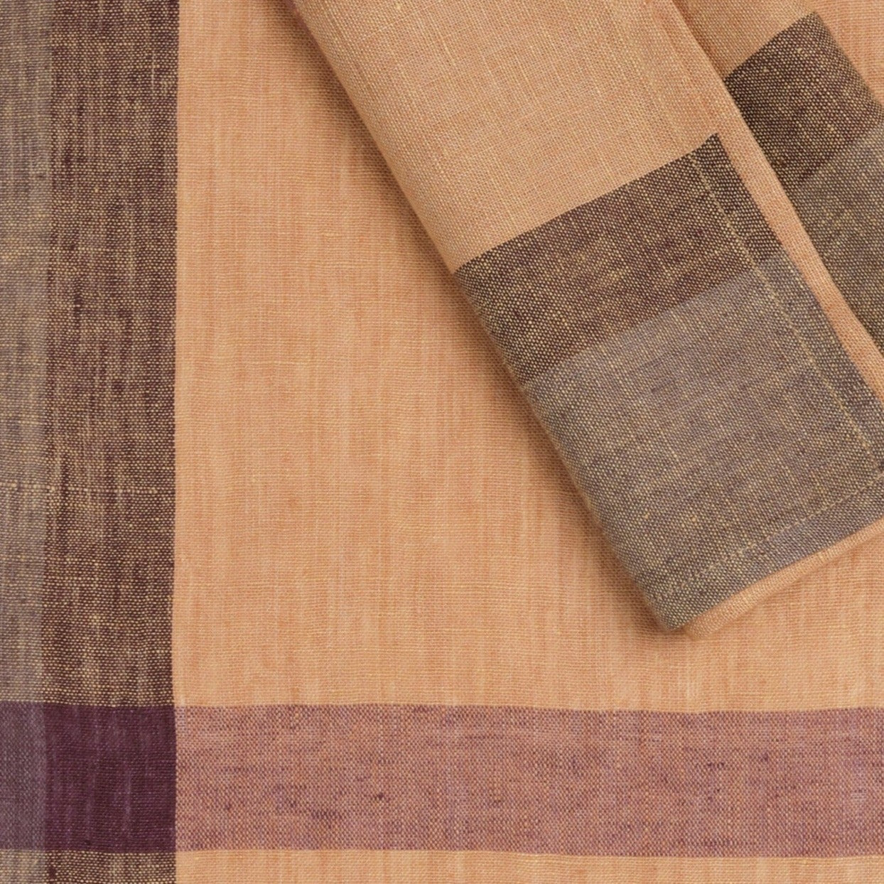 Handwoven Flax Linen Napkins, Set of 2 | 20" × 20" | Flaxline | Golden Raisin