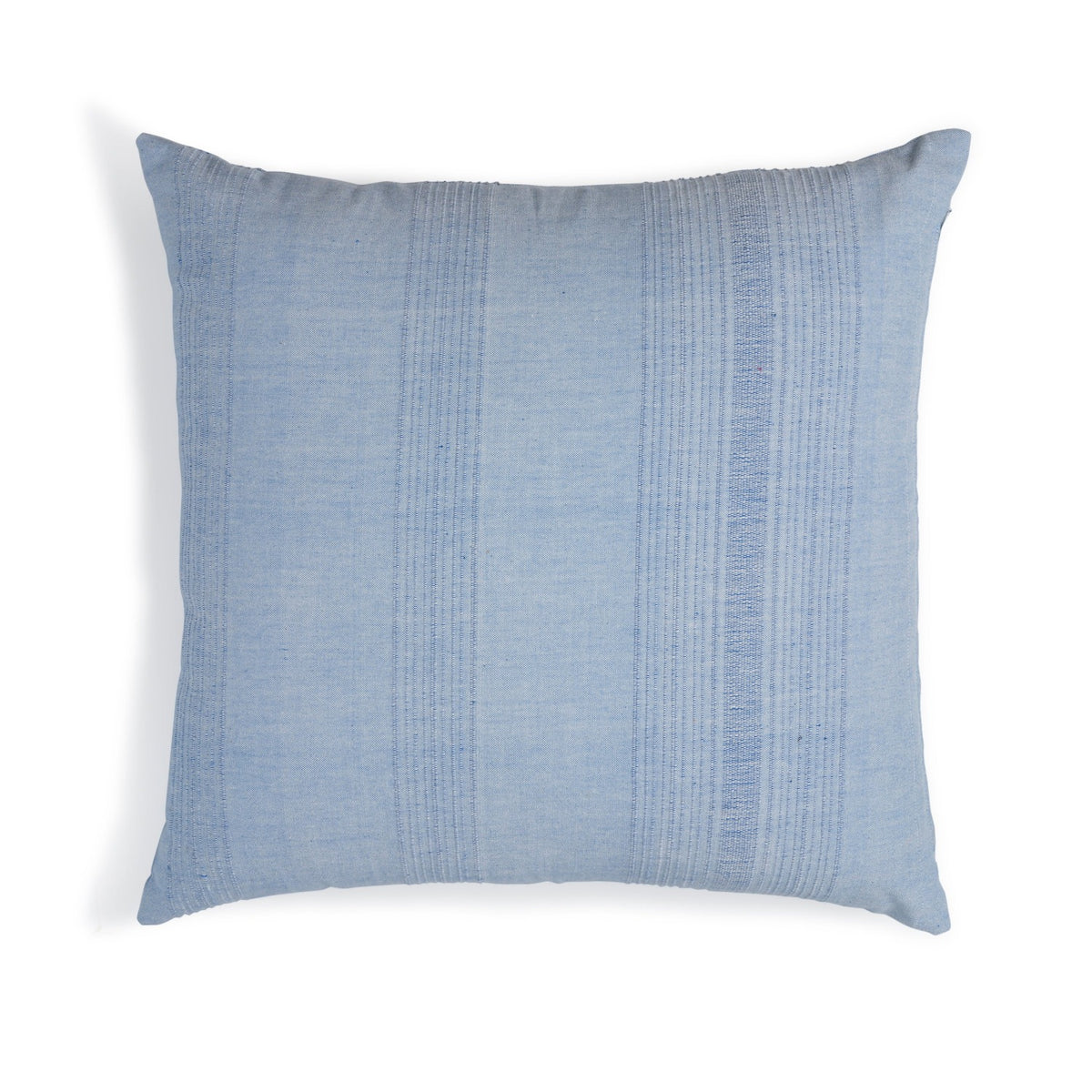 Handwoven Cotton Throw Pillow with Insert | 20" × 20" | Foundation | Juniper Berry