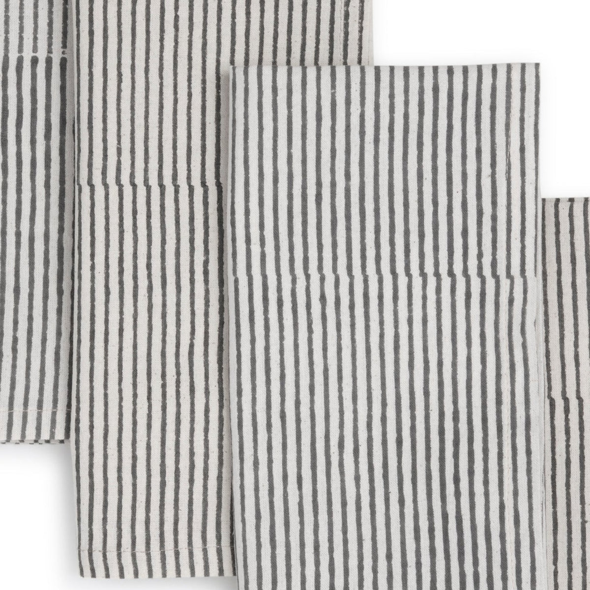 Hand Block Printed Cotton Napkins, Set of 4 | 18″×18″ | Axis | Night Sky