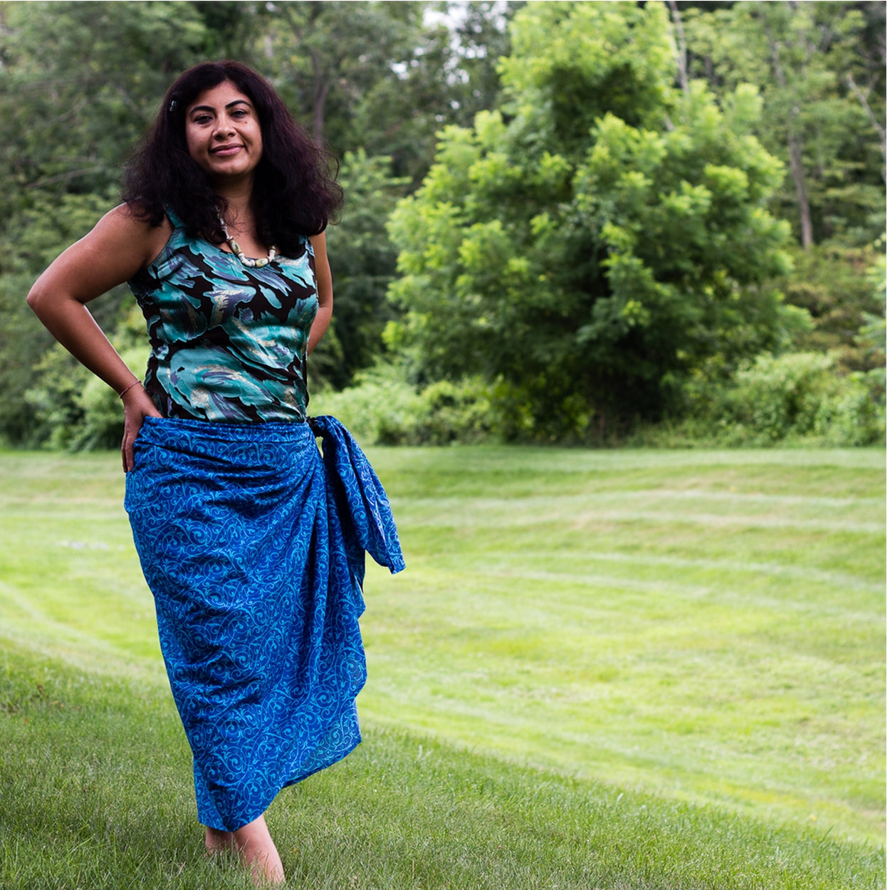 Hand Screen Printed Cotton Sarongs | Fair Trade Beach Wraps | Paradise