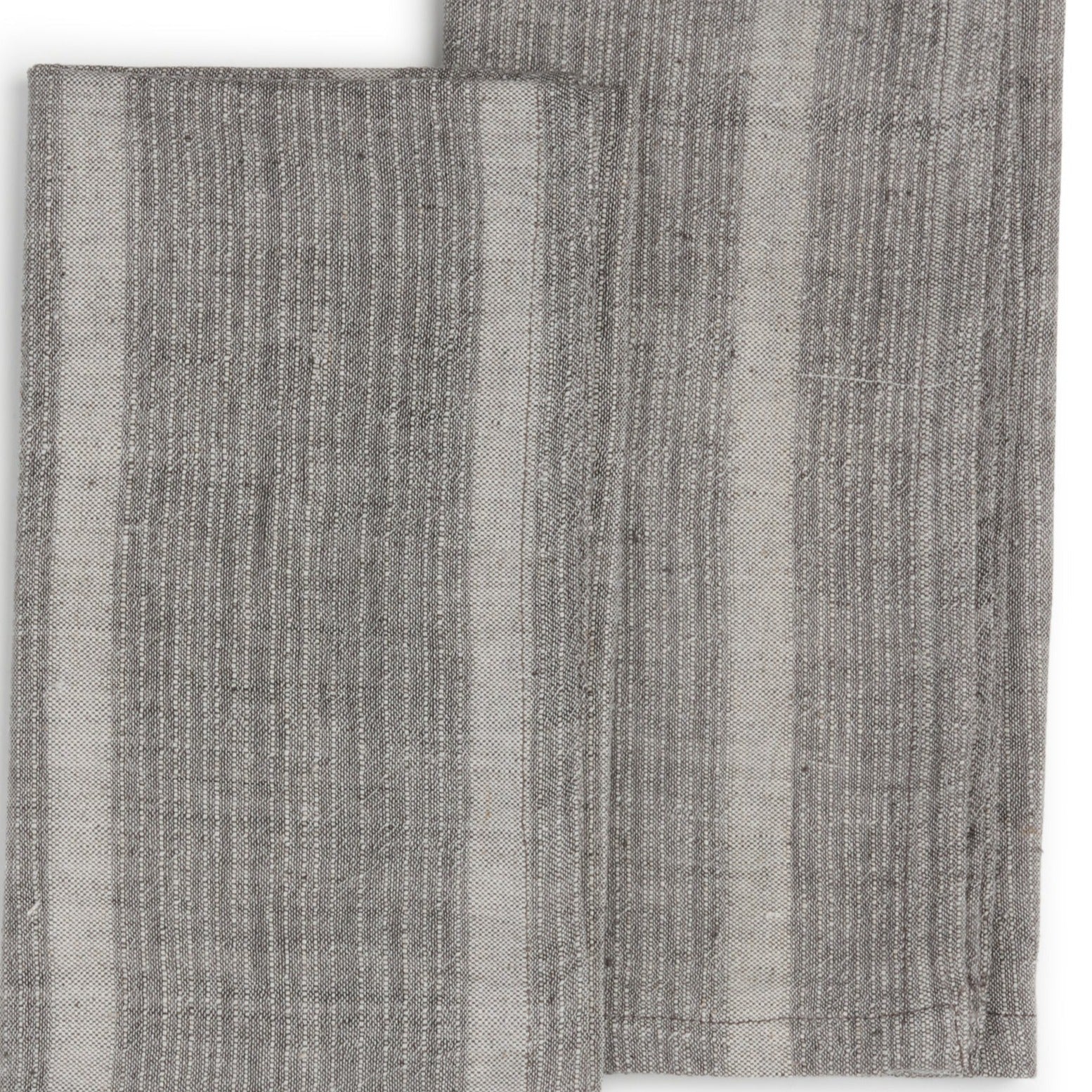 Handwoven Organic Cotton Napkins, Set of 2 | 20" × 20" | Horizon Slate Gray