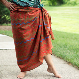 Hand Screen Printed Cotton Sarongs | Fair Trade Beach Wraps | Tequila Sunset