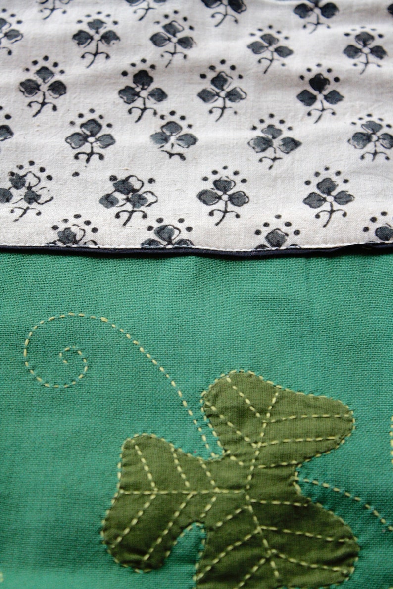 Hand-Embroidered Cotton Shoulder Bag | Trinity Forest