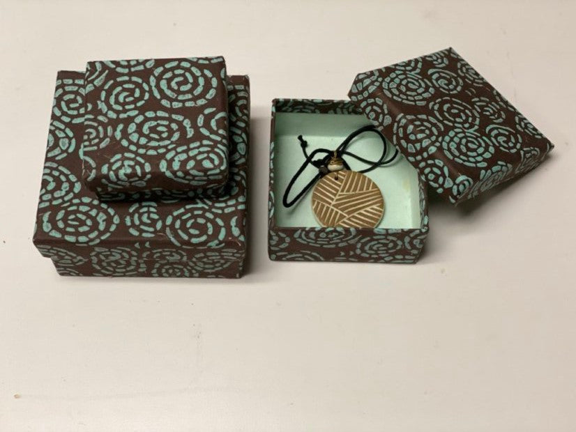 Tree-Free Recycled Cotton Paper Nesting Gift Boxes | Hand Screen Printed | Whirlpool