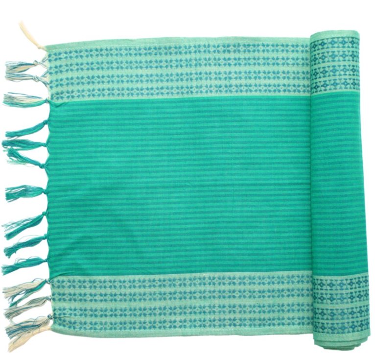 WILD FLOWERS TEAL Runner