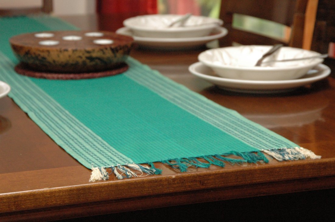WILD FLOWERS TEAL Runner