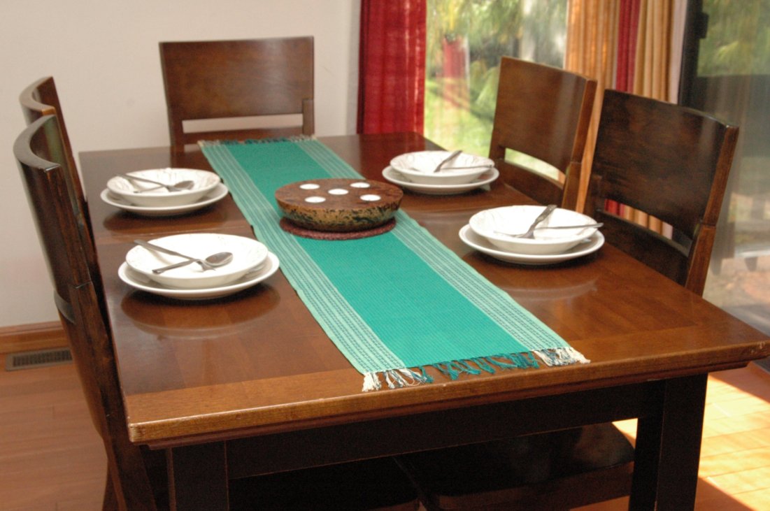 WILD FLOWERS TEAL Runner